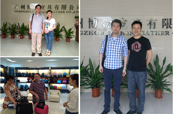 廣州博深皮具廠接待客戶來訪